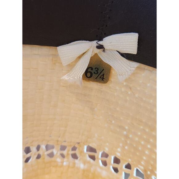 John B Stetson company cowboy hat sz 6 3/4 western hat with brown band - Picture 8 of 13